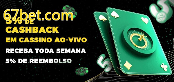 Promoções do cassino ao Vivo 67bet.com